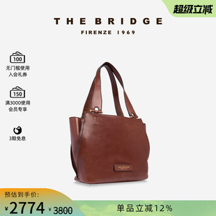The FEBE系列女士植鞣工藝大容量通勤購物袋托特包 橋牌 Bridge