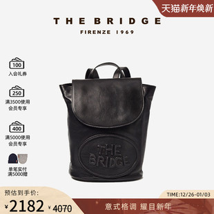 手工牛皮双肩背包女时尚 桥牌 高级书包大容量旅行包 Bridge The