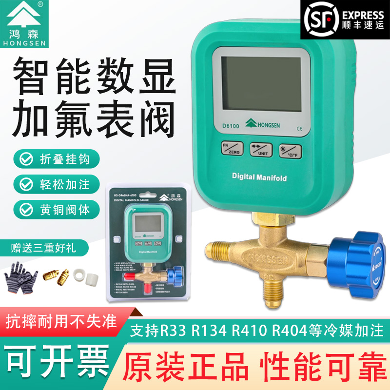 鸿森D6100数显便携式压力表