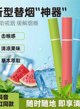 极客草本果味替烟棒戒烟缓解烟瘾清新口气吸烟替代棒清凉戒烟神器