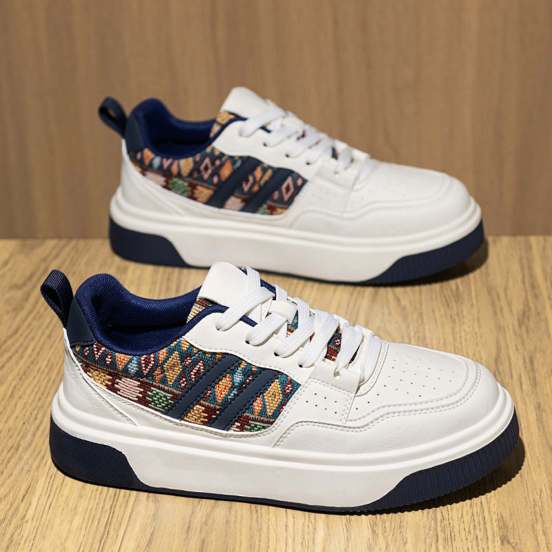 男鞋2026新款夏季透气防臭潮流增高厚底小白鞋男士运动休闲板鞋