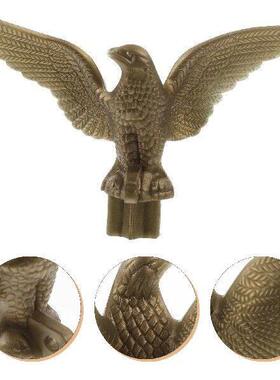 2 Pcs Flagpole Eagle Head Finial Topper Accessories