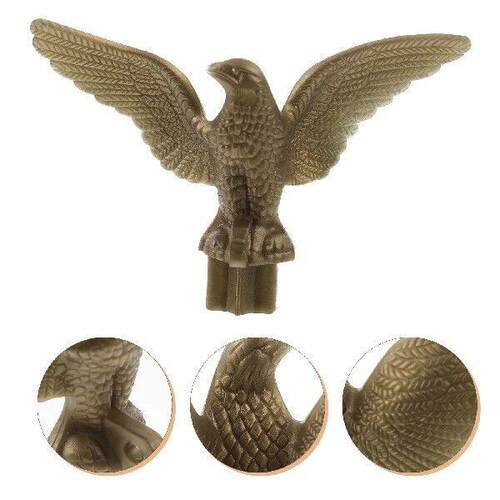 2 Pcs Flagpole Eagle Head Finial Topper Accessories