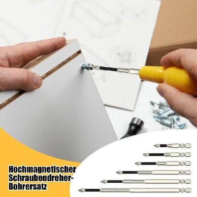 Highly Magnetic Screwdriver Bit Kit 6X Anti Slip Precise