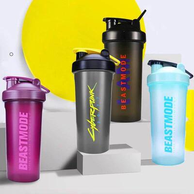 Shaker garrafa 600ml esportes garrafa de água proteína via