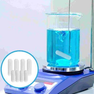 8 Pcs Magnetic Stirrer Bar Mixer Ptfe Stirring Rod
