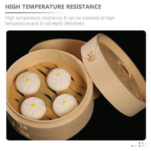 Steamer Insert with Lid Hair Kitchen Bamboo Vegetable