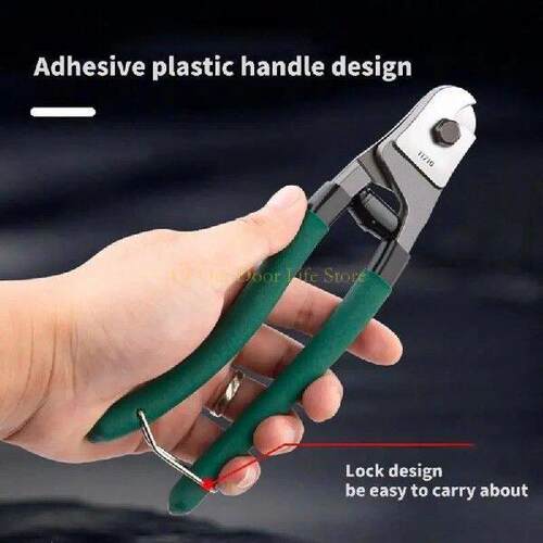 77UF Easy to Use Wire Rope Cutter, 8Inch Cable Cutter,