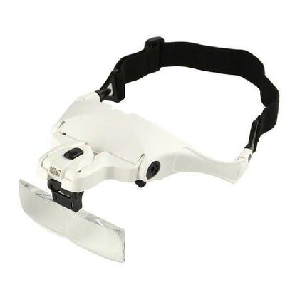 5 Lens Adjustable Headband Magnifying Glass with LED Light