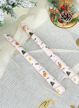 Long Christmas Candles, Gingerbread Man Party Table Decor