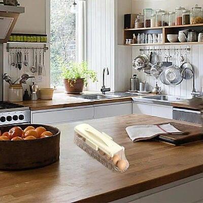 Egg Holder Auto Rolling Fridge Egg Organizer Egg Box