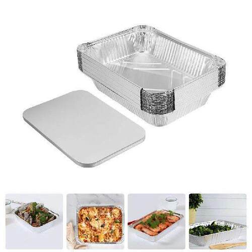 30 Pcs Disposable Aluminum Foil Tray Tin Box Food Container