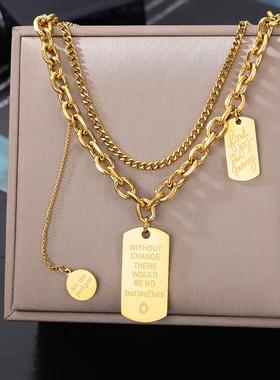 Stainless Steel Geometry Star Moon Butterfly Pendant Multila