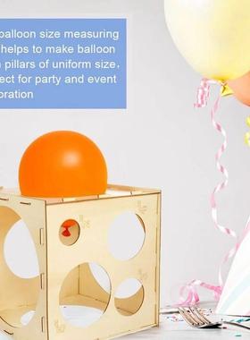 Wooden Balloon calibrator Balloon Measuring Box Baloon size