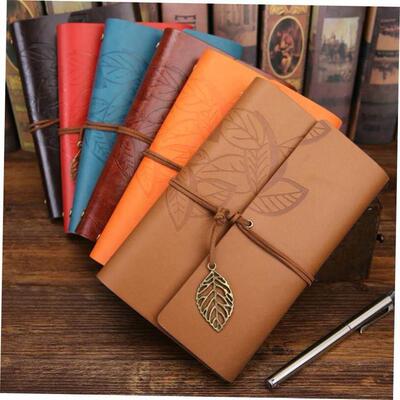 Retro Diary Notepad PU Leather Notebook Note Book Stationery
