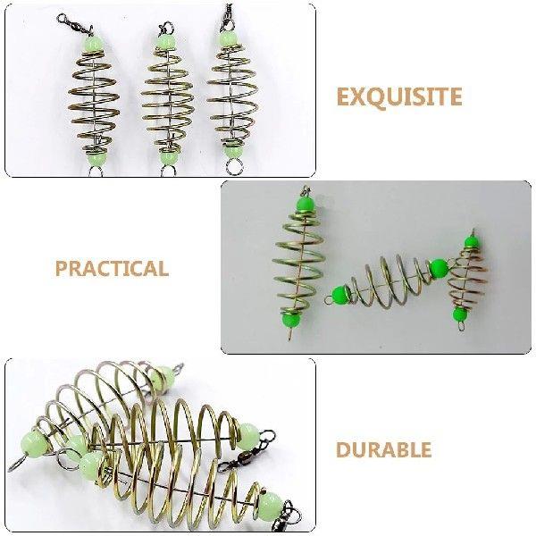 2 PCS Spring Bait Fishing Cage Lure for Carp Trap Outdoor