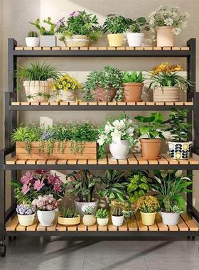 Mobile minimalist storage rack with floor to floor stepped d