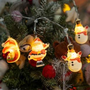 String Santa and LED Decor装 Light Snowman 饰彩灯 Christmas