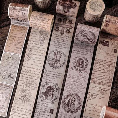 European Vintage Plant Washi Tape Stickers Junk Journal Ange