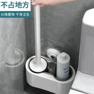 Household toilet long handle non dead corner cleaning brush