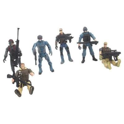 6Pcs 1/18 Scale Action Figures Removable Arm Legs Body