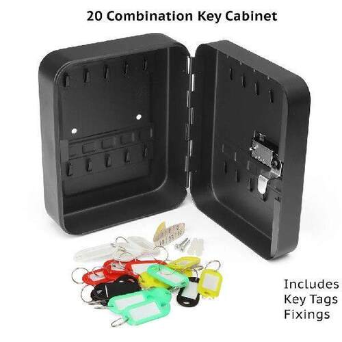 Key Box Wall Mounted 20 Key Hooks Key Cabinet Wall Mount