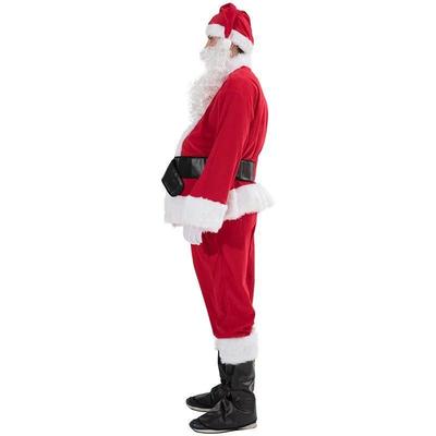 Santa Claus Costume Christmas Complete Dress-Up Outfit For A