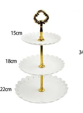 3-Layer Cake Stand Fruit Plate Tray Display Cupcake Holder