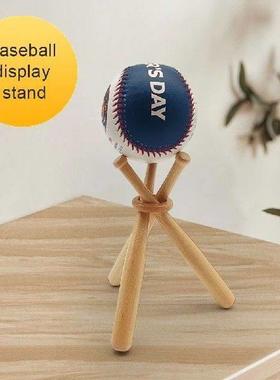 Wooden Baseball Golf Tennis Ball Display Stand with Mini