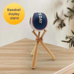 Tennis Ball Display Wooden with Golf Stand Mini Baseball