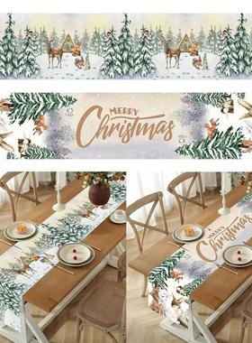 Christmas Table Runner Merry Christmas Decoration for Home T