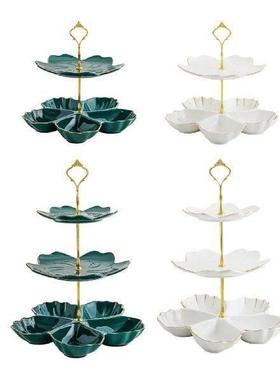Tiered Ceramic Cake Stand Tiered Serving Tray for Birthday
