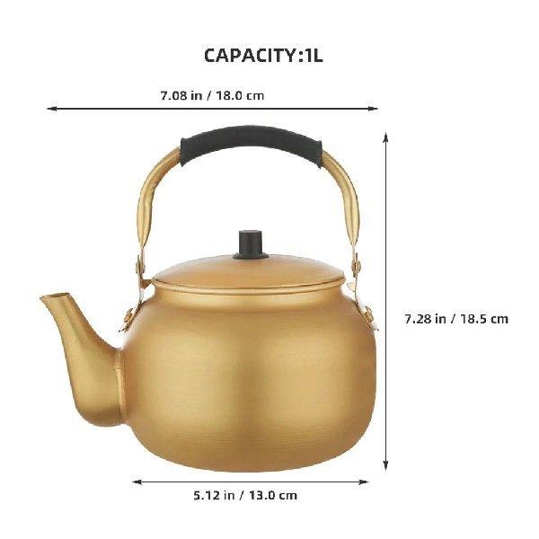 Teapot Vintage Aluminum Kettle Portable Camping Water Jug