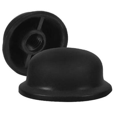 2Pcs Black Dome Umbrella Caps Screw Tips for Repair Durable