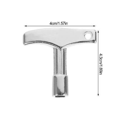 2 Pcs Hexagonal Square Zinc Alloy Tuning Key Drum Keys for