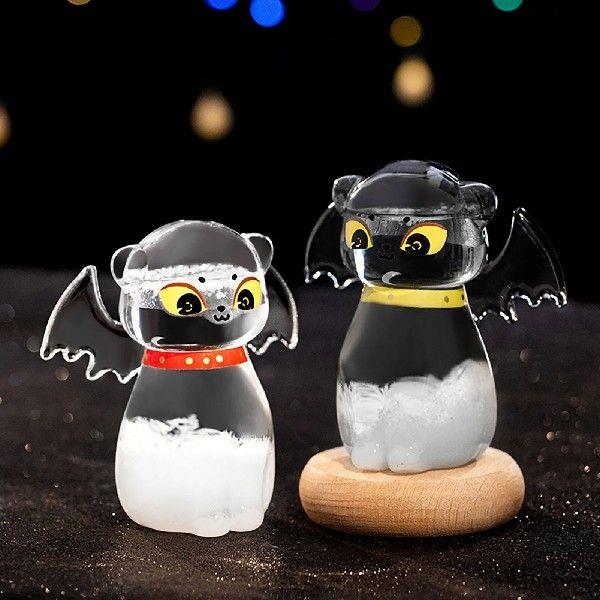 Cute Demons Cat Storm Glass Barometer Bottles Weather