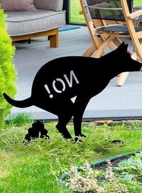 No Pooping Yard Sign Weatherproof Yard Art Decor for Indoor