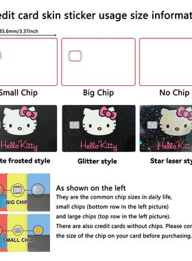 Cartoon Hello Kitty Credit Card Skin Stickers for VISA Bank