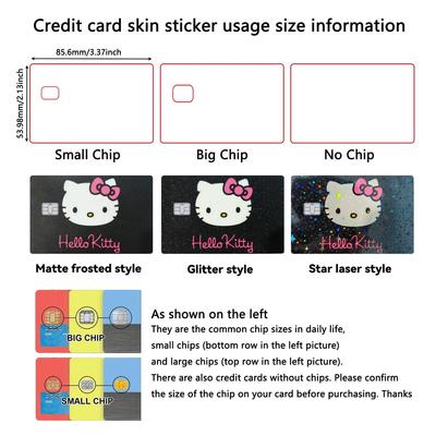 Cartoon Hello Kitty Credit Card Skin Stickers for VISA Bank