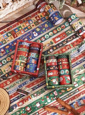 12 rolls Vintage Christmas Washi Tape Set 4 Sizes Decorative