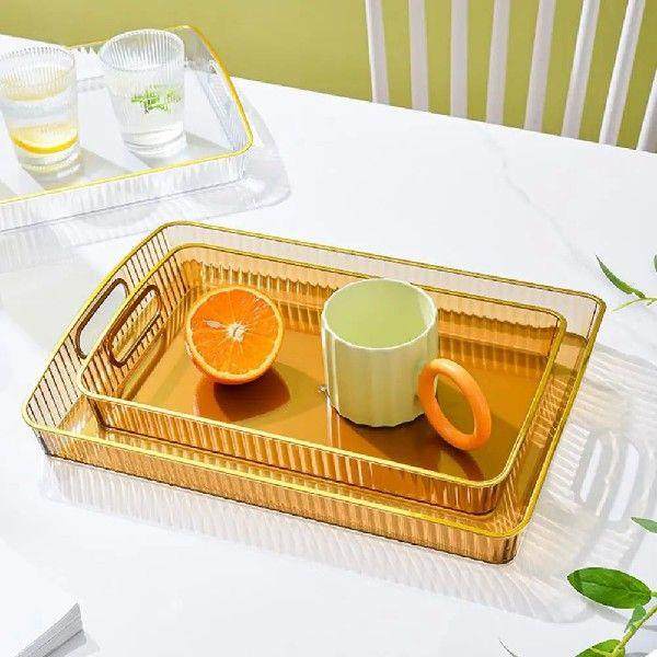 Tray Serving Tray with Handles Tea Tray Diner Party Home