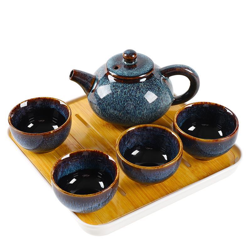 Chinese Kung Fu Tea Set glass Portable Teapot Set