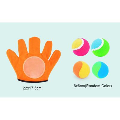 1 Set Kids Sucker Sticky Ball Toy Outdoor Sports Catch Ball
