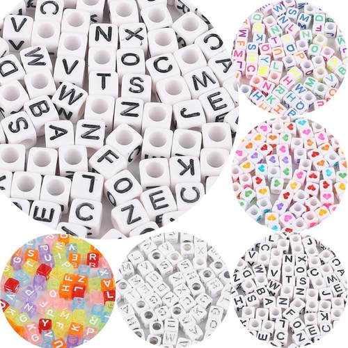 Acrylic Letter Bead For Jewelry Making DIY Necklace Bracelet