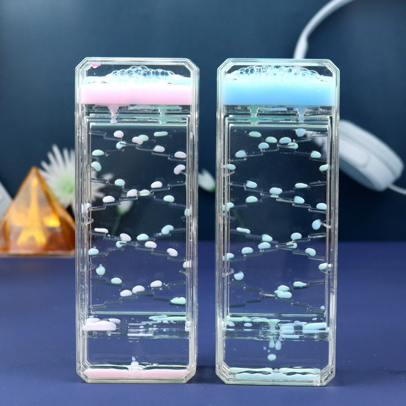 抖音潮流油滴油漏沙漏水滴液体减压发呆神器计时器摆件梦幻礼物