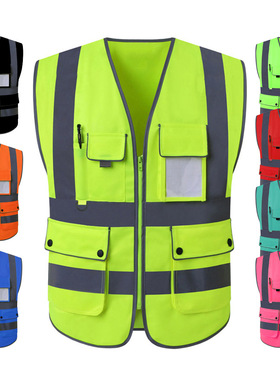 COMERSAFE美国标ANSI/ISEA 107管理人员反光背心施工交通安全马甲