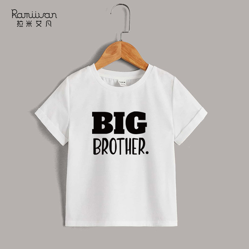 brother sister姐妹装兄妹装ins创意t恤 亲子装新款一家四口定制