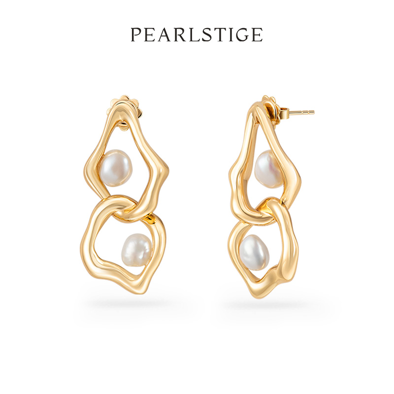 PEARLSTIGE蜕变SAVI异形珍珠耳坠