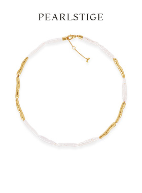 PEARLSTIGE至如巴洛克系列流光珍珠项链小众轻奢高级感叠戴锁骨链
