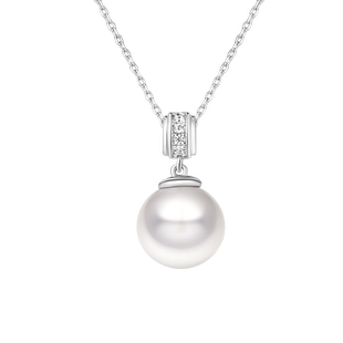 PEARLSTIGE千金戴妃款密语环扣项链耳钉爱迪生珍珠吊坠女简约百搭